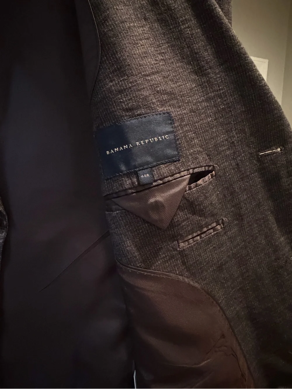 Banana Republic Men's Dark Brown Blazer Jacket